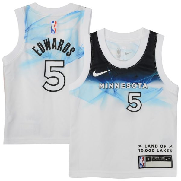 Anthony Edwards Minnesota Timberwolves Infant 2024/25 Swingman Player Jersey - City Edition - White
