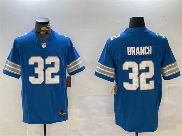 Detroit Lions #32 Brian Branch Blue 2024 F.U.S.E. Vapor Limited Football Stitched Jersey