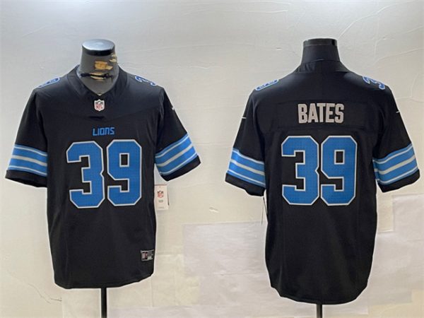 Detroit Lions #39 Jake Bates Black 2024 F.U.S.E. 2nd Alternate Vapor Limited Football Stitched Jersey