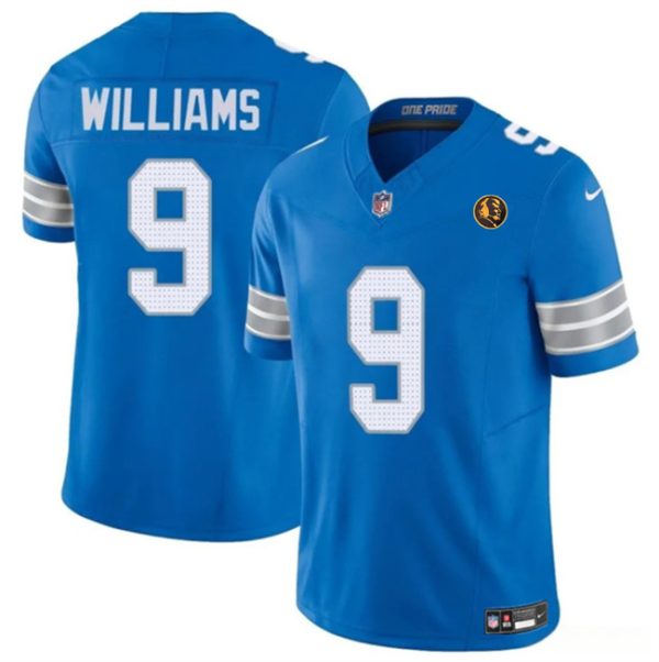 Detroit Lions #9 Jameson Williams Blue 2024 F.U.S.E. With John Madden PatchVapor Limited Football Stitched Jersey