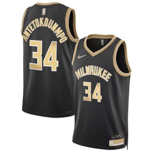 Giannis Antetokounmpo Milwaukee Bucks Unisex  Select Series Swingman Jersey - Black