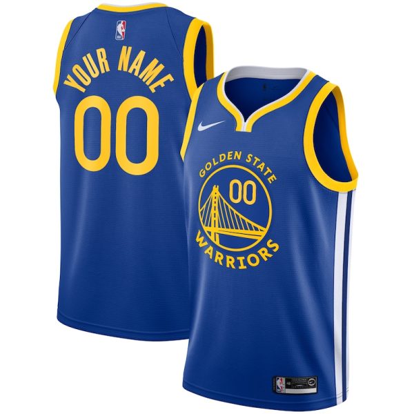 Golden State Warriors Unisex 2019/20 Custom Swingman Jersey - Royal - Icon Edition