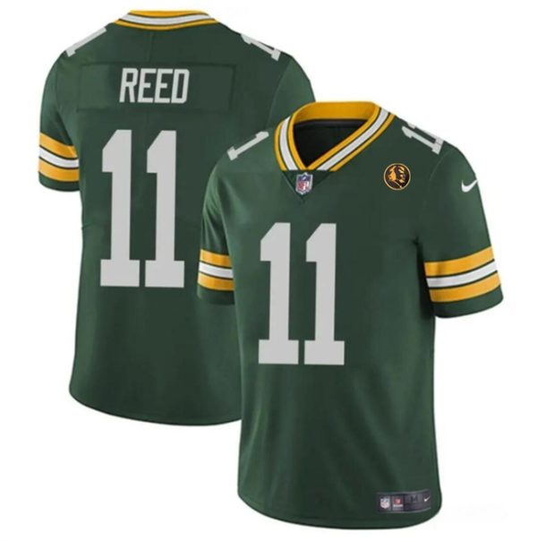 Green Bay Packers #11 Jayden Reed Green Christian Watson Green With John Madden Patch Vapor Untouchable Football Stitched Jersey
