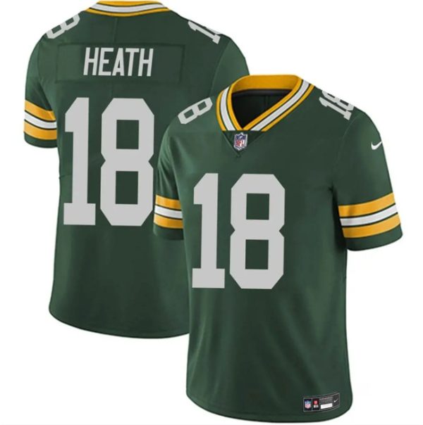 Green Bay Packers #18 Malik Heath Green Vapor Untouchable Limited Football Stitched Jersey