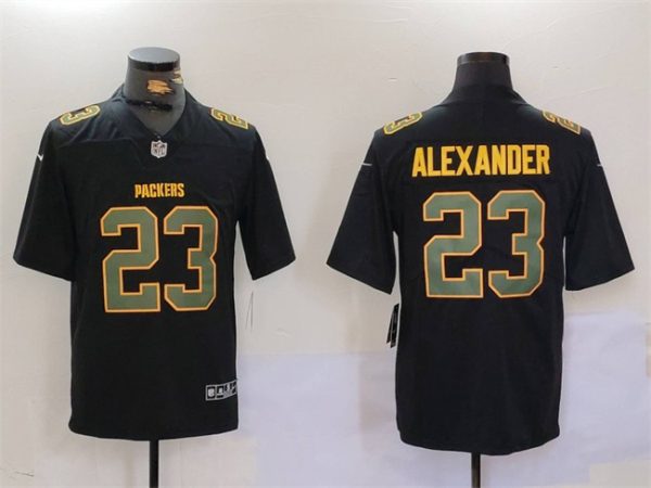 Green Bay Packers #23 Jaire Alexander Black Fashion Vapor Limited Football Stitched Jersey
