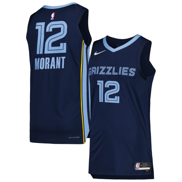 Ja Morant Memphis Grizzlies  Jersey - Icon Edition - Navy