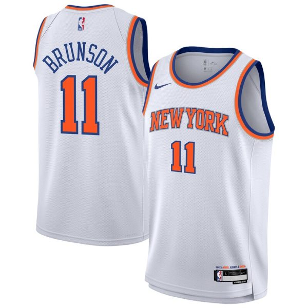 Jalen Brunson New York Knicks Youth Association Swingman Jersey - White