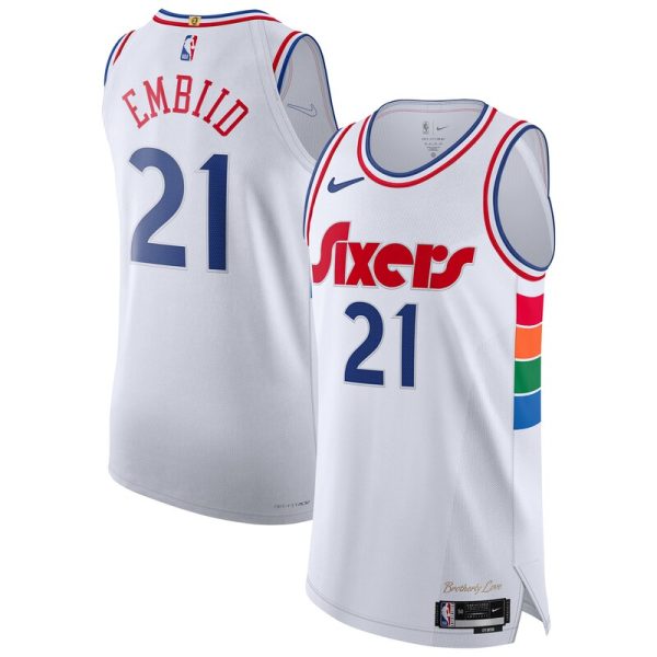 Joel Embiid Philadelphia 76ers 2024/25  Player Jersey - City Edition - White