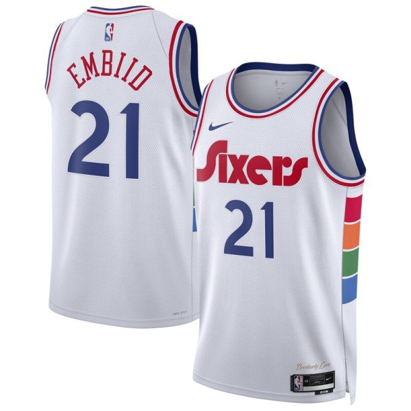 Joel Embiid Philadelphia 76ers Unisex 2024/25 Swingman Player Jersey - City Edition - White