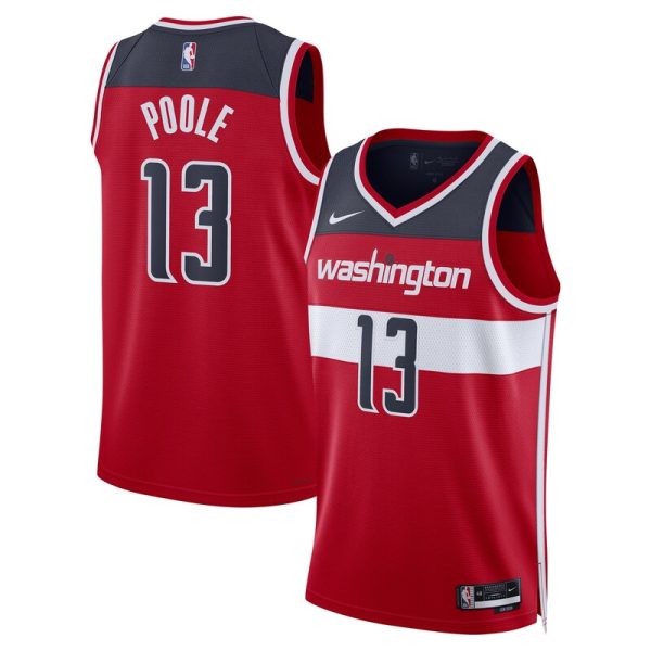 Jordan Poole Washington Wizards Unisex Swingman Jersey - Icon Edition - Red