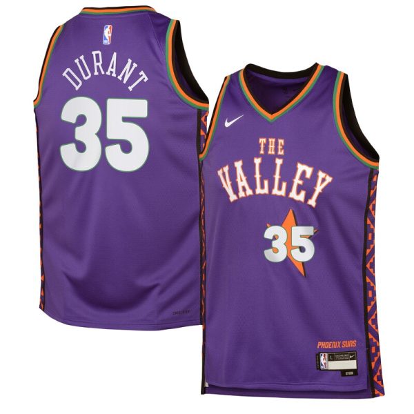 Kevin Durant Phoenix Suns Youth 2024/25 Swingman Player Jersey - City Edition - Purple