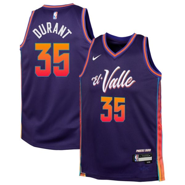 Kevin Durant Phoenix Suns Youth  Swingman Replica Jersey - City Edition - Purple