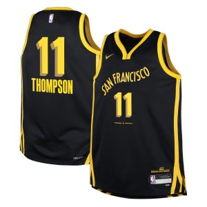 Klay Thompson Golden State Warriors Youth  Swingman Replica Jersey - City Edition - Black