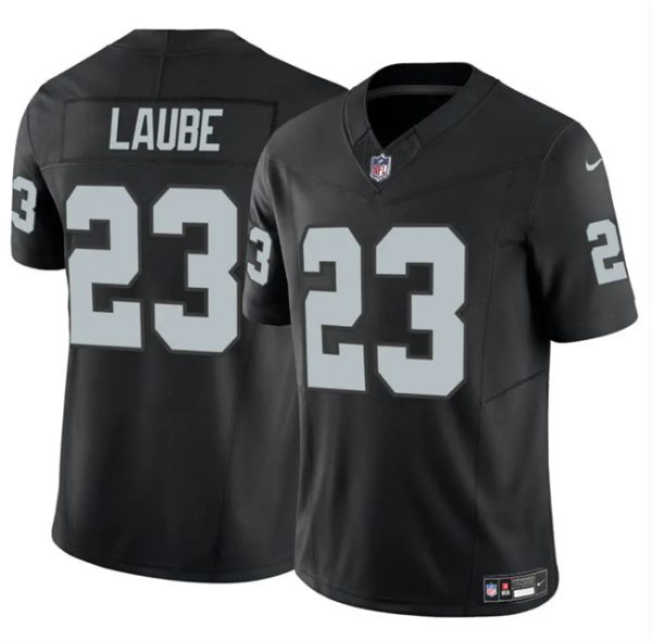 Las Vegas Raiders #23 Dylan Laube Black 2024 F.U.S.E. Vapor Football Stitched Jersey