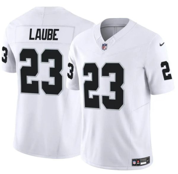 Las Vegas Raiders #23 Dylan Laube White F.U.S.E. Vapor Football Stitched Jersey