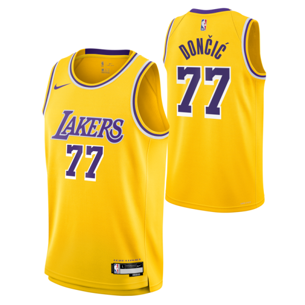 Luka Dončić Los Angeles Lakers Unisex Swingman Jersey - Icon Edition - Gold