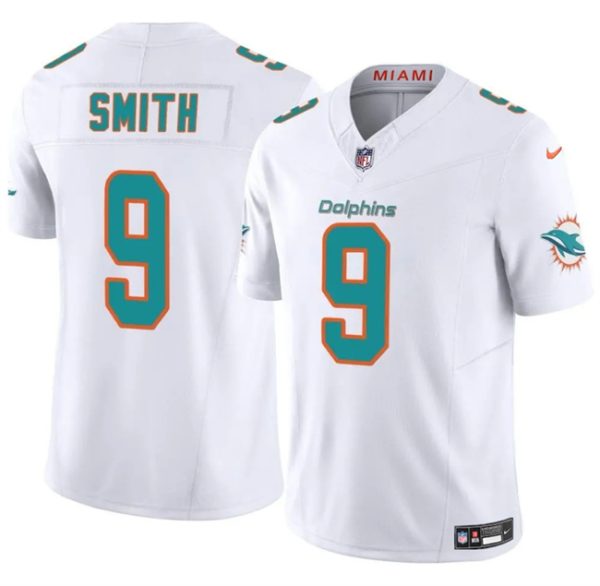 Miami Dolphins #9 Jonnu Smith White 2024 F.U.S.E. Vapor Limited Football Stitched Jersey