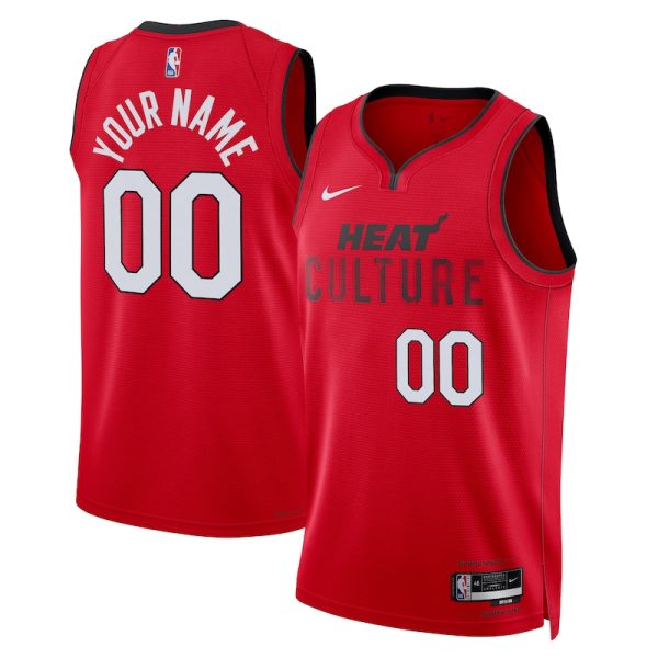 Miami Heat Unisex 2024/25 Custom Swingman Jersey - City Edition - Red