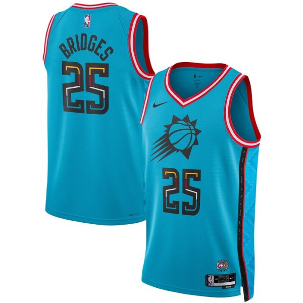 Mikal Bridges Phoenix Suns Unisex 2022/23 Swingman Jersey - City Edition - Turquoise