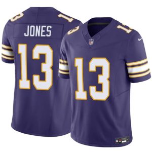 Minnesota Vikings #13 Daniel Jones Purple 2023 F.U.S.E. Throwback Vapor Untouchable Limited Football Stitched Jersey