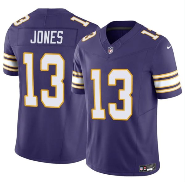 Minnesota Vikings #13 Daniel Jones Purple 2023 F.U.S.E. Throwback Vapor Untouchable Limited Football Stitched Jersey
