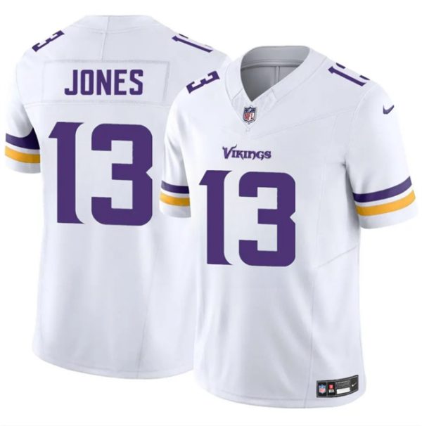 Minnesota Vikings #13 Daniel Jones White 2024 F.U.S.E. Vapor Untouchable Limited Football Stitched Jersey