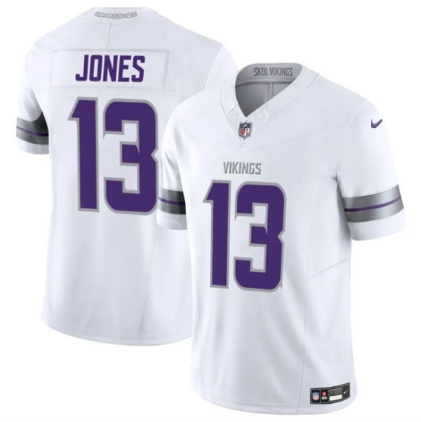 Minnesota Vikings #13 Daniel Jones White 2024 F.U.S.E. Winter Warrior Limited Football Stitched Jersey