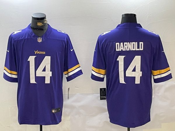 Minnesota Vikings #14 Sam Darnold Purple Vapor Untouchable Limited Football Stitched Jersey