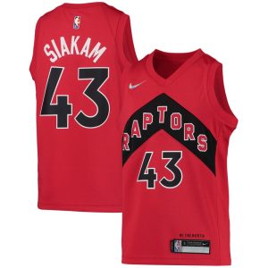 Pascal Siakam Toronto Raptors Youth 2021/22 Diamond Swingman Jersey - Icon Edition - Red