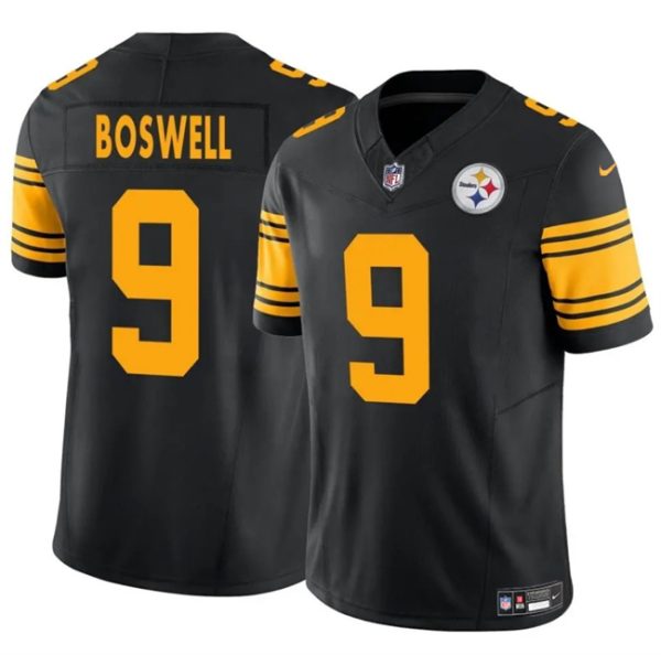 Pittsburgh Steelers #9 Chris Boswell Black 2024 F.U.S.E. Color Rush Limited Football Stitched Jersey