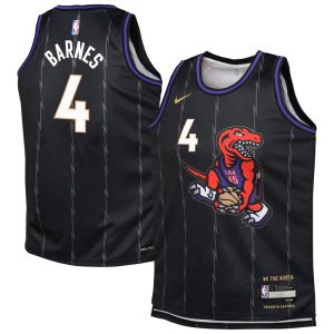 Scottie Barnes Toronto Raptors Youth 2024/25 Swingman Player Jersey - City Edition - Black