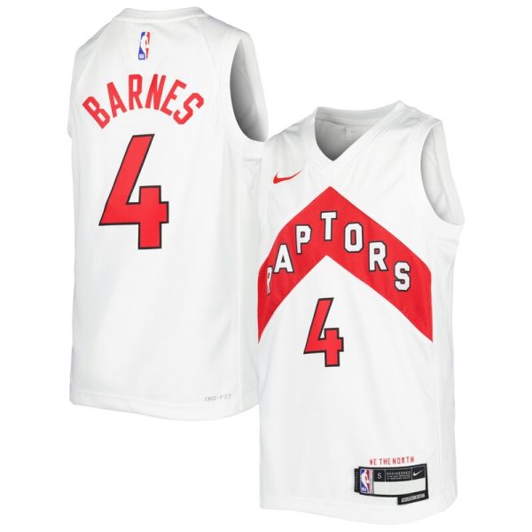 Scottie Barnes Toronto Raptors Youth Swingman Jersey - Association Edition - White