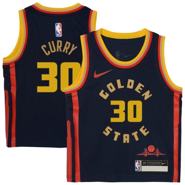 Stephen Curry Golden State Warriors Infant 2024/25 Swingman Player Jersey - City Edition - Navy