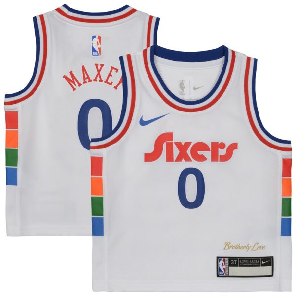 Tyrese Maxey Philadelphia 76ers Infant 2024/25 Swingman Player Jersey - City Edition - White