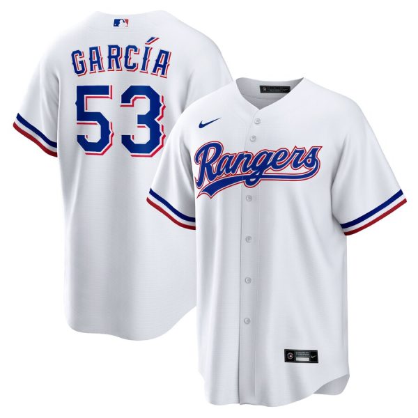 Adolis Garcia Texas Rangers 2023 World Series Replica Player Jersey - White