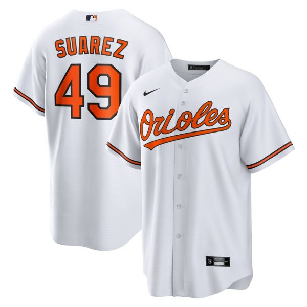 Albert Suarez Baltimore Orioles Home Replica Jersey - White
