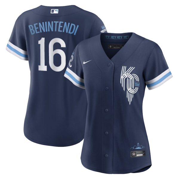 Andrew Benintendi Kansas City Royals Women's City Connect Replica Player Jersey - Navy