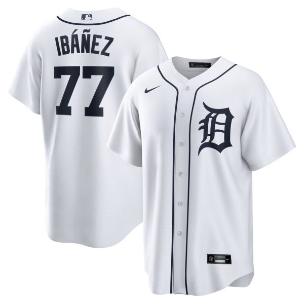Andy Ibanez Detroit Tigers Home Replica Jersey - White