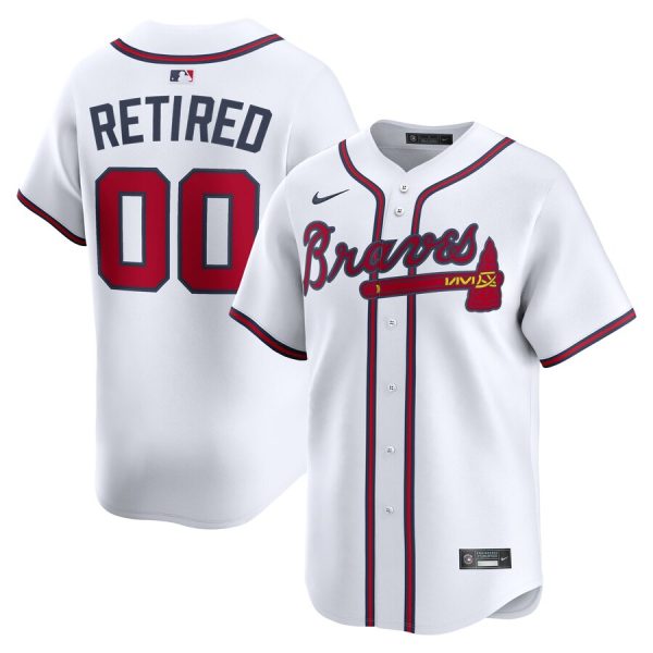 Atlanta Braves Home Limited Retired Roster Jersey - White