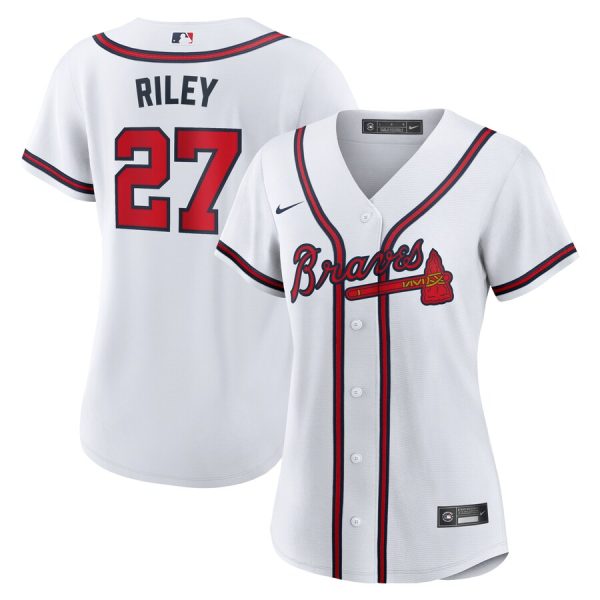 Austin Riley Atlanta Braves Women's Home Replica Jersey - White