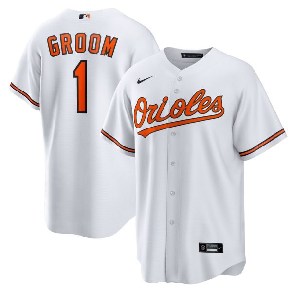 Baltimore Orioles #1 Groom Home Replica Jersey - White