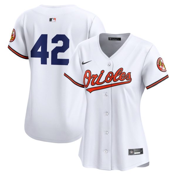 Baltimore Orioles Women's 2024 Jackie Robinson Day Home Limited Jersey - White