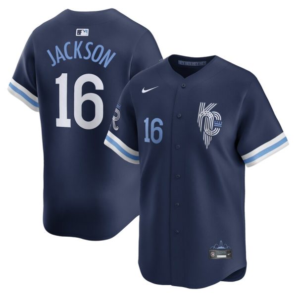 Bo Jackson Kansas City Royals City Connect Retired Player Jersey - Navy