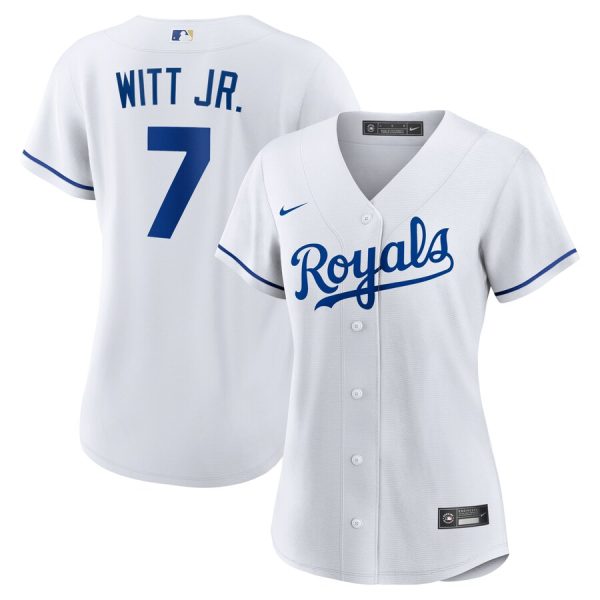 Bobby Witt Jr. Kansas City Royals Women's Home Replica Player Jersey - White