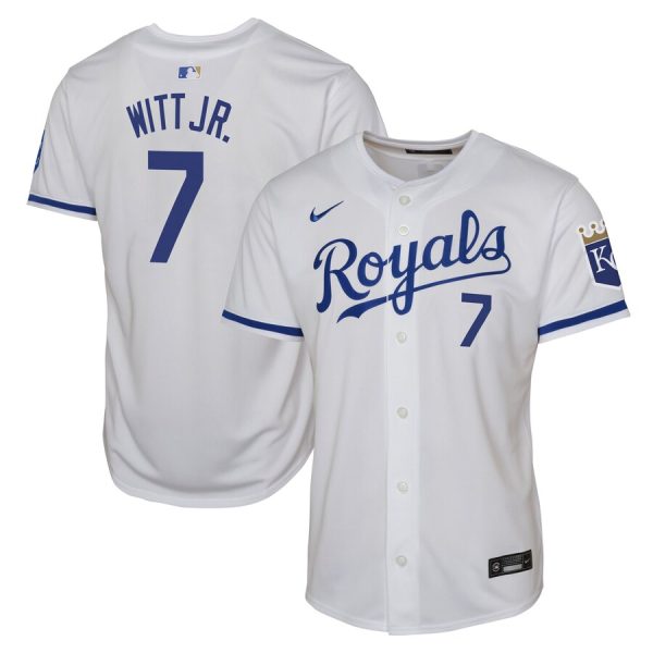 Bobby Witt Jr. Kansas City Royals Youth Home Limited Player Jersey - White