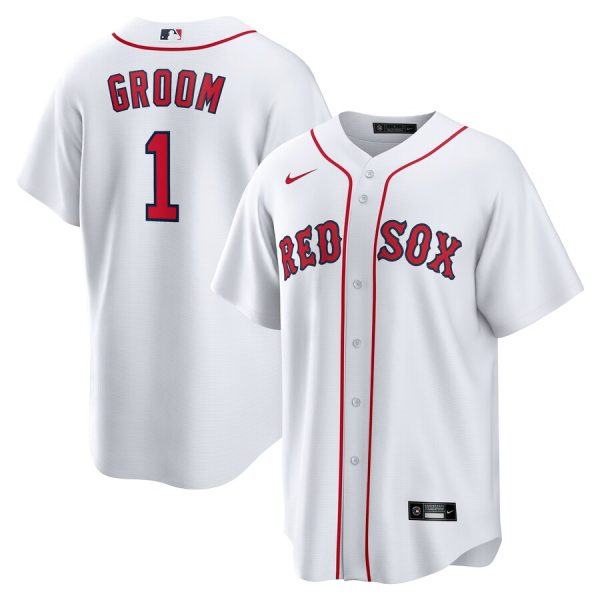Boston Red Sox #1 Groom Home Replica Jersey - White
