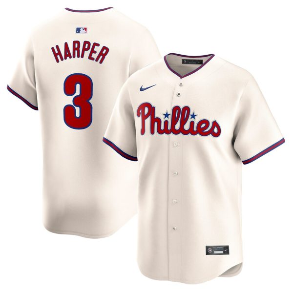 Bryce Harper Philadelphia Phillies 3rd Alternate Limited Player Jersey - Cream