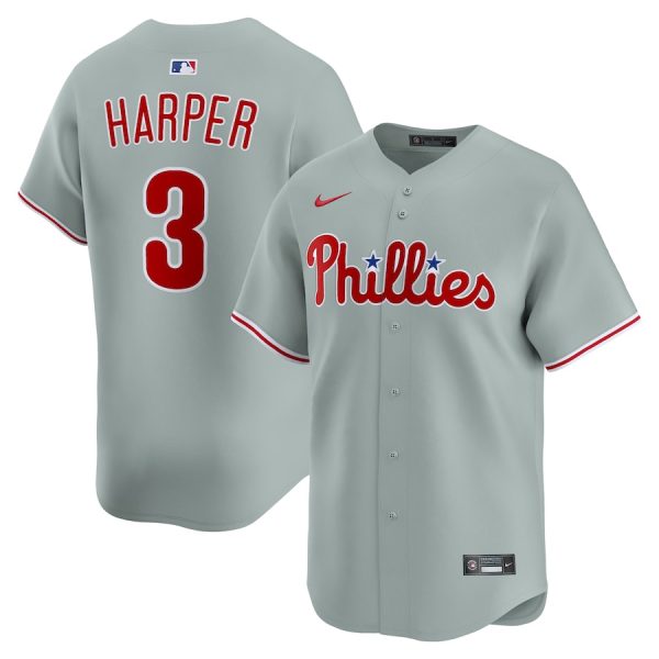 Bryce Harper Philadelphia Phillies Alternate Limited Player Jersey - Gray