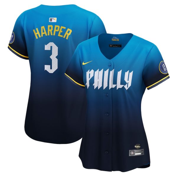 Bryce Harper Philadelphia Phillies Women's City Connect Limited Jersey - Blue
