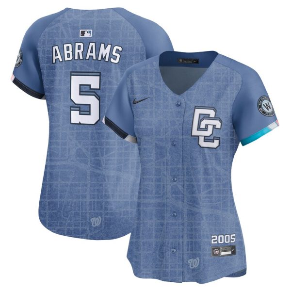 CJ Abrams Washington Nationals Women's 2025 City Connect Limited Jersey - Blue